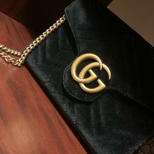 Authentic velvet Gucci purse
